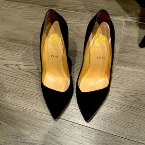 Christian Louboutin suede pumps